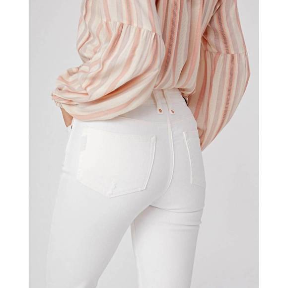 NEW PAIGE women's cindy corduroy pant in ecru - Picture 4 of 6